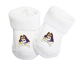 Future Tailgater East Carolina ECU Pirates Collegiate Licensed Baby Toe Bootie Socks 0-9 Months