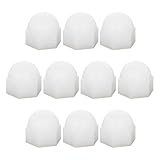 MroMax Acorn Hex Cap Nuts M12 Dome Cap Head Nuts Nylon Hexagon Decorative Crown Cap Locknuts Fasteners for Screws Bolts White Tone 10Pcs
