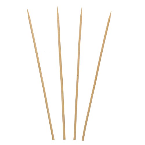 Royal 6 Inch Disposable Bamboo Skewers, Round, for Grilling Meat, Satays, and Skewered Vegetables, Package of 100