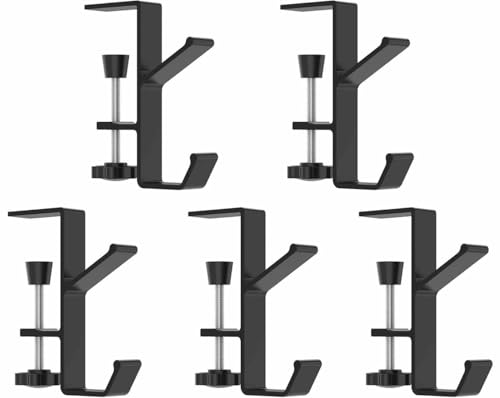 CEAJUSIOT Garland Hangers for Mantle,Mantle Hangers for Garland,2 in 1 Garland and Stocking Hanger Heavy Duty Adjustable Fireplace Holder (5)