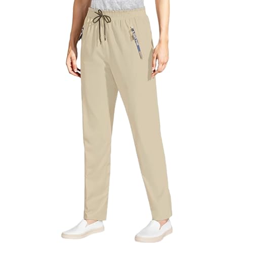 2026 Upgrade Comfy Pants Fit for Women Over 50-Stretch Active Pant, Women's Ultra Stretch Breathable Casual Pants (US, Alpha, Large, Regular, Regular, Khaki(Straight))