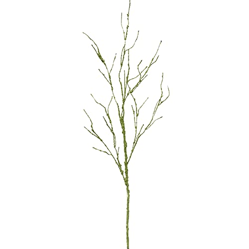 ZRSWV Ramas de árbol artificiales para decoración, tallos de vides verdes sintéticas, jarrones de manualidades, simulación de ramas de coral, decoración del hogar y la oficina, 33.4 pulgadas Cover