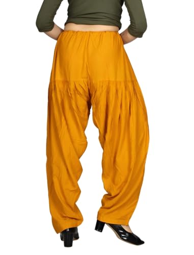 Image of FASHION GALLERY Women's Rayon Relaxed Fit Patiala Salwar with Full Length Drawstring Closure Type and Flexible Waist | Patiala Pant for Woman Free Size Fit Upto XXL