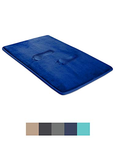 BIGFOOT Memory Foam Bath Mat 30 x 20 for Tub and Shower, Water