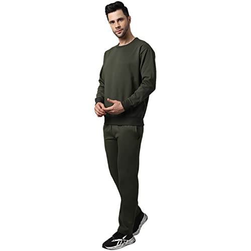 Image of Mack Jonney Fleece Solid Tracksuit Co-ord Set for Men- SW RN LOWER 02-P