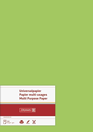 Brunnen 105125050 Universalpapier, A4, 50 Blatt, 80 g/m², hellgrün