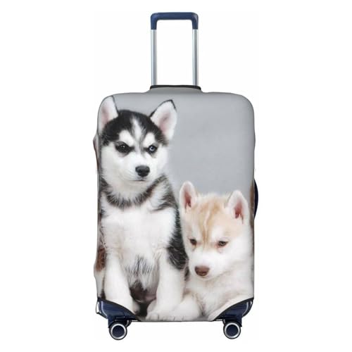 Dogs Print Luggage Suitcase Covers Elastic Washable Luggage Protector Luggage Covers For Suitcase