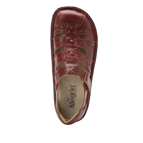 Image of Alegria Women's Pesca Fisherman Leather Sandal