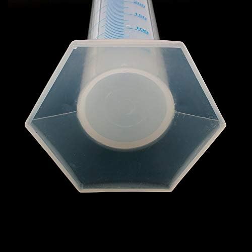 Plastic Graduated Cylinder - 500ML Transparent Graduated Measuring Tube Plastic Cylinder Laboratory Measuring Tools Lab Test Liquid Tube