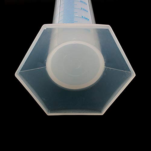 KIMISS AmpleLife 500ml Measuring Cylinder, Plastic Graduated Laboratory Test Tube for Liquid Measurement, Stability, and Precision, Suitable for Aromatherapy, Biodiesel, Beer,