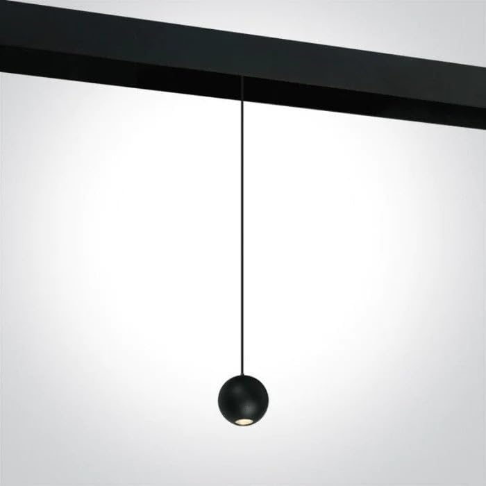 Silumen Luminaire Suspendu Rond pour Rail Magnétique 48V 10W Noir - Blanc Neutre 4000K - 5500K