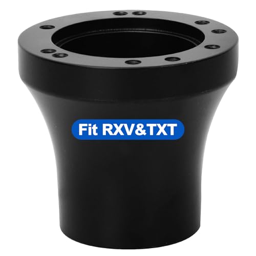 NOKINS EZGO Golf Cart Steering Wheel Adapter EZGO Steering Wheel Adapter for EZGO TXT and EZGO RXV Models Wheel (Black)