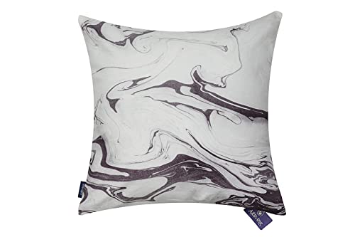 Aitliving Marbling Cushion Cover Decorative Pillowcase 50X50cm Grey/Beige 20"x20" Mable Ink Multicoloured Throw Pillow Shell Abstract Painted Ocean Art Cotton Print Cotton Canvas/Cotton Linen