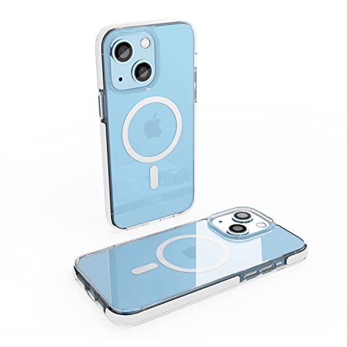 Image of Vaku Luxos Guard MagPro for iPhone 14 Cover Case, 10 Feet Drop Protection, Shockproof, Scratch Resistant, Slim, Thin Compatible with MagSafe iPhone 14 Back Cover - White