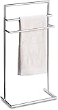 INDIAN DECOR. 31411 Modern Trending Towel Rack Chrome Floor Standing Towel Stand Towel Rail Metal, Chrome , 35 x 20 x 70 cm Chrome
