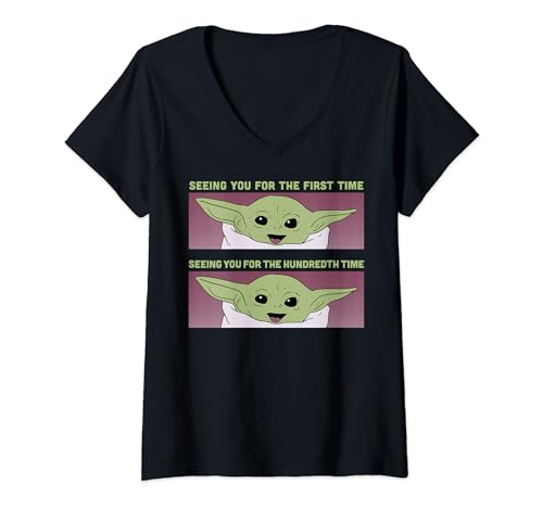 T-shirt Star Wars femme col V imprimé panneaux Seeing You exclusif