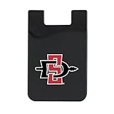 OTM Essentials San Diego State University Faux Leather Phone Wallet Sleeves, Sleek Magnetic Phone Wallet Case, Lightweight Accessories for Phones, Classic