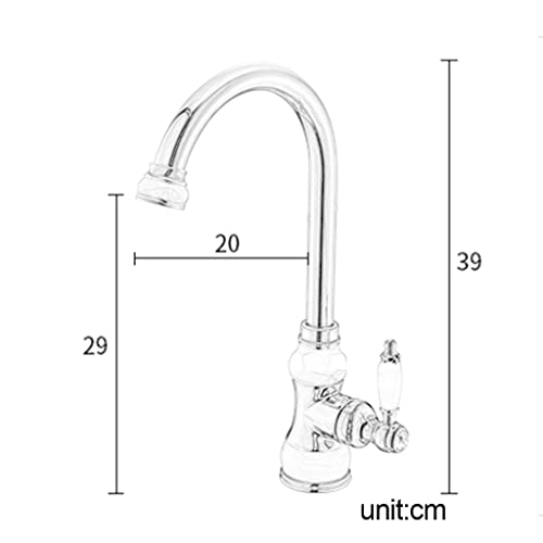 Robinet de type gourde mitigeur eau chaude froide en laiton or rose
