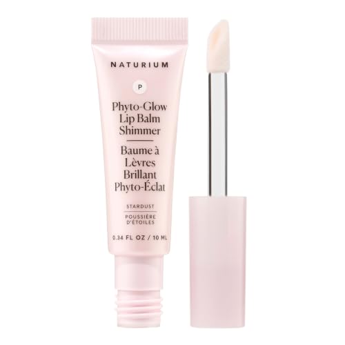 Naturium Phyto-Glow Lip Balm Shimmer | With Plant Squalane Hydrates Shea & Cupuau Butter | 0.34 FL OZ / 10 mL Stardust