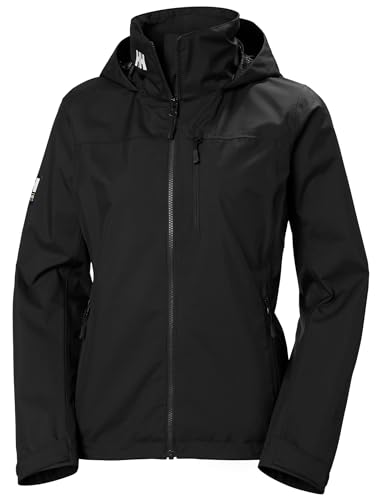 Helly-Hansen Women&rsquo;s Crew Hooded Sailing Jacket 2.0, 990 Black - 4X-Large
