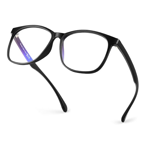 Image of Blue Light Blocking Glasses for Women Men, Square Thick Frame Anti Eyestrain & UV Glare JF6218