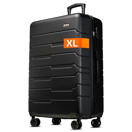 NOWI 2.0 Koffer XL Hartschale – 93L großer Reisekoffer mit Rollen – 4 Doppelrollen - Zahlenschloss – Trolley Hartschalenkoffer groß – Robuster Rollkoffer 23kg NOWI 2.0 Koffer XL Hartschale – 93L großer Reisekoffer mit Rollen – 4 Doppelrollen - Zahlenschloss – Trolley Hartschalenkoffer groß – Robuster Rollkoffer 23kg