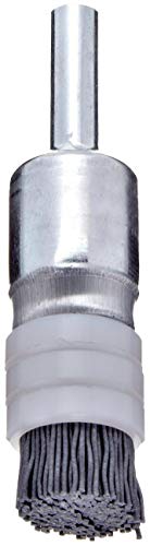 Image of Weiler 11160 Nylox 1 /2 inch Diameter, 320 Grit, Silicon Carbide Bristles, Banded End Brush, Made in the USA