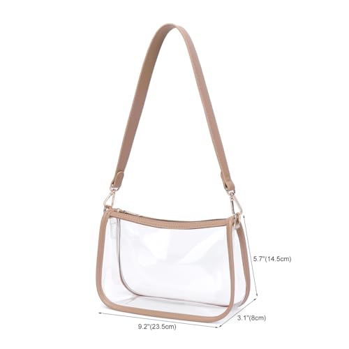 Image of Clear Purse Stadium Approved Bag Transparent Beach Handbag