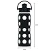 Lifefactory 22-Ounce BPA-Free Glass Water Bottle with Active Flip Cap and Protective Silicone Sleeve, Onyx