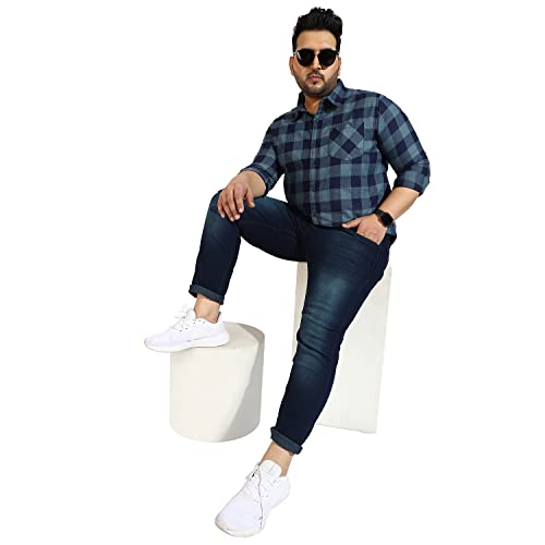 Image of CAHOOT Instafab Plus Men's Button Up Regular Fit Shirt for Casual Wear | Modern Clothing Shirt Crafted with Regular Sleeve, Comfort Fit & High-Performance for Everyday Wear