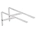 Zestaw 2 szt. 350 mm x 210 mm (14 cali) stal szlachetna wsporniki do regałów wsporniki do dużych obciążeń wsporniki do regałów kąt regał regał regał regał ścienny konsola wsporniki