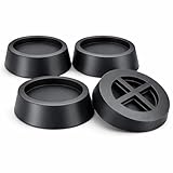 Shock Absorbing Anti-Vibration Pads for Washing Machine and Dryer, Set of 4 - Reduces Noise, Prevents Floor Damage by Dependable Industries