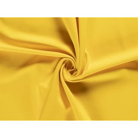 Heavy Ponte Roma Double Stretch Knit Fabric Yellow - per metre Cover
