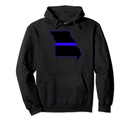 Thin Blue Line Missouri Police Pullover Hoodie