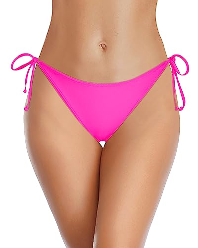 Image of Holipick Bikini Bottoms for Women String Bathing Suit Bottom with Moderate Coverage Low Waist Swim Bottom
