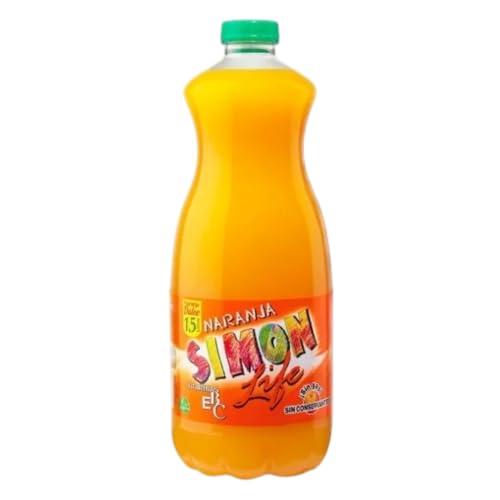 Zumo de Naranja Simón Life 1,5L – Bebida Refrescante con Zumo de Frutas Enriquecida con Vitaminas | Formato Familiar para Consumo Diario y Desayunos Saludables