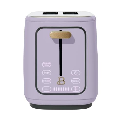 Beautiful 2-Slice Toaster, Touch-Activated Display, 7 Shade Settings, Bagel/Frozen/Reheat Presets.