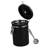 FUNNETOYU Recipiente Hermético de Acero Inoxidable Café y Té con de Alta Densidad para Almacenamiento Cocina y Escritorio Diseño Compacto y Moderno para Conservar Frescura