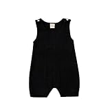 Newborn Baby Boy Girl Romper Solid Cotton Linen Bodysuit One Piece Sleeveless Jumpsuit Infant Summer...