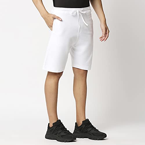 Image of VAISHVIK Men's Cotton Shorts White