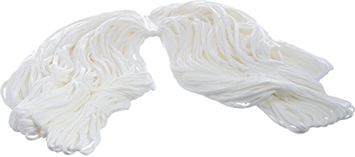 Image of Carlisle FoodService Products 36932000 Cotton Blend Medium Rough Surface Narrow Band Mop, 12 inch Length, White (Pack of 12)