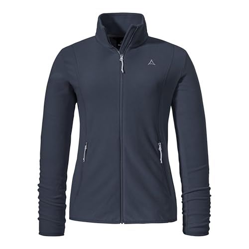 Schöffel Damen Fleece Jk Style Ash WMS, leichte Fleecejacke aus wärmendem Tecnopile, schnelltrocknende Outdoorjacke mit 2-Wege-Stretch