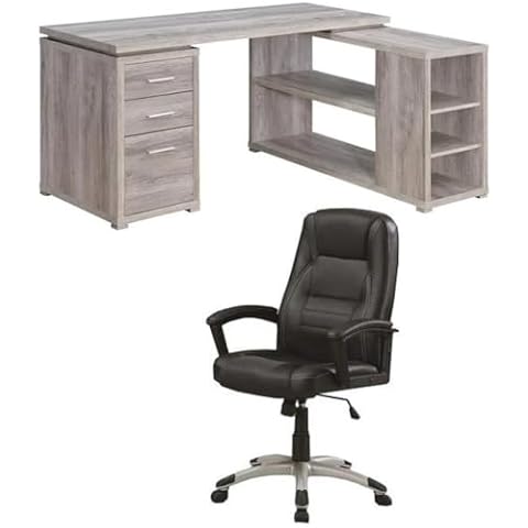 Home Square L-Shaped Desk and Chair Set Cover
