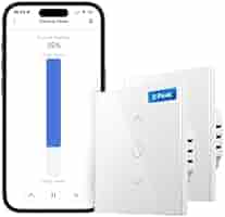 Produktbild von Wlan Rolladenschalter Mit Prozentfunktion, Smart Rolladen Zeitschaltuhr Sprachsteuerung, Kompatibel Mit Alexa/Google Home/Smart Life, Jalousien Rolladensteuerung Benötigt Nullleiter Rolladensteuerung Smart