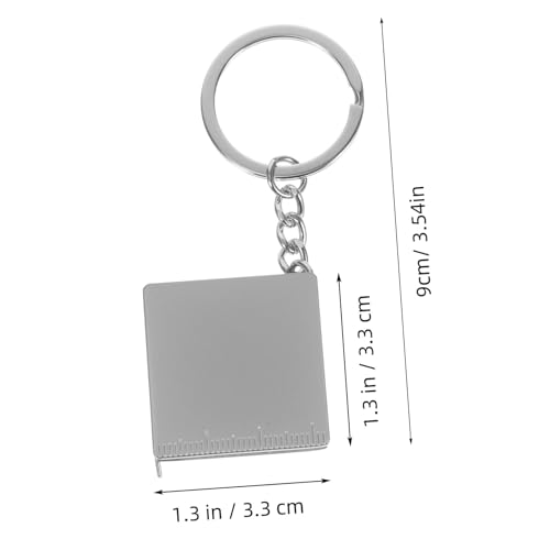 Cinta métrica mini retráctil con llavero portátil miniatura 2