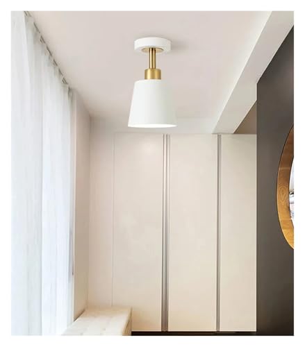 Lustre LED design chic blanc et or luminaire hôtel intérieur moderne