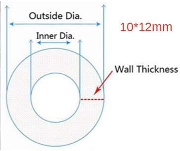 3M/5Meters Transparent Food Grade Silicone Tube Dia 2mm /4/6/ 8/10/ 12/16 /20mm Flexible Garden Rubber Hose Aquarium Soft Tubing Pipe(10x12 mm,3 Meters)