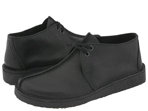 Clarks Men's Desert Trek Oxford, Black Smooth, 11.5