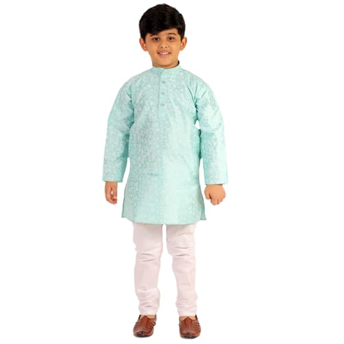 Image of Boy's Kids Kurta Pajama Set | Solid | Cotton| Traditional Ethnic Wear | 1 To 16 Years | P-171