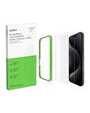 Belkin ScreenForce TemperedGlass Screen Protector for iPhone 17 + iPhone 16 Pro, Scratch-Resistant Impact Protection, Easy Align Frame for Bubble Free Application Included, 9H Hardness Tested - 2-pack